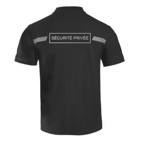 Polo avec bande grise Sécurité Privée Sécu-One - Noir - A10 Equipment