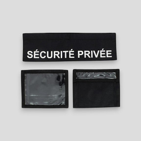 Lot de 3 flaps Sécurité Privée - Noir - CityGuard