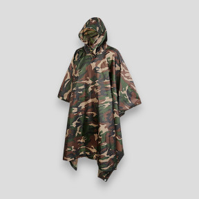 Poncho Ripstop Woodland - Brandit 