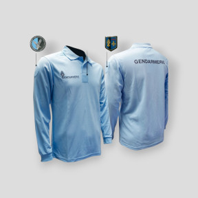 Polo gendarmerie bleu manches longues -Patrol Equipement