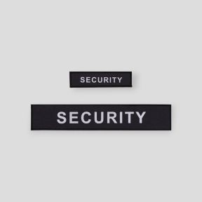 Flaps SECURITY noir HV (poitrine et dos) 3x12cm + 5x27cm - GK