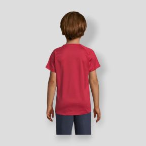 Tee-shirt à manches courtes raglan Sporty enfant - Rouge - Sol's