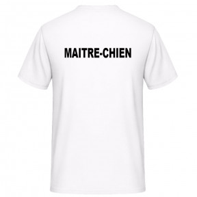 Tee-shirt MAITRE-CHIEN Blanc - Vetsecurite