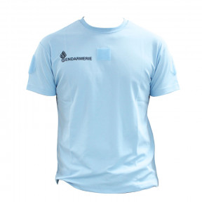 Tee-shirt respirant Gendarmerie Bleu + velcros -Patrol Equipement