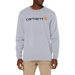 Tee-Shirt Core Logo manches longues 104107 Heather Grey - Carhartt