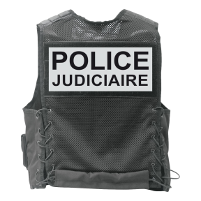 Gilet d'identification forces de l'ordre noir - Patrol Equipement
